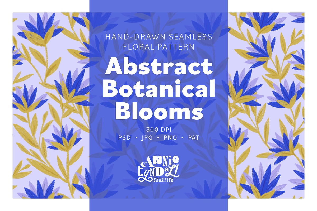 Abstract Botanical Seamless Pattern, a Pattern Graphic by Annie Tyndall Creative (Photo 1 of 12)