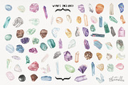 Crystals & Gems Watercolor 75 Set, an Illustration by Bloomella (Thumbnail 6 of 6)