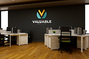 PSD Modern Office Wall Logo Mockup, a Product Mockup by Ayy (Thumbnail 5 of 23)