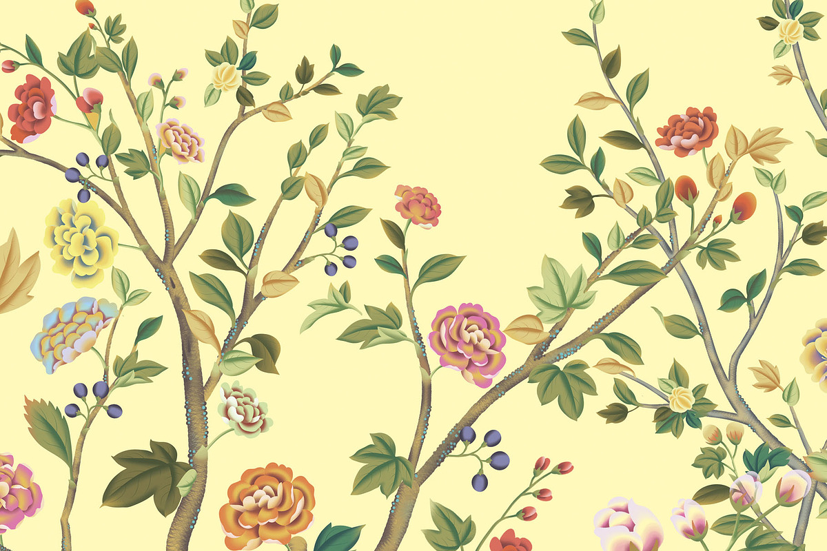 Chinoiserie compositions constructor, a Background Graphic by Ajuga (Photo 3 of 8)