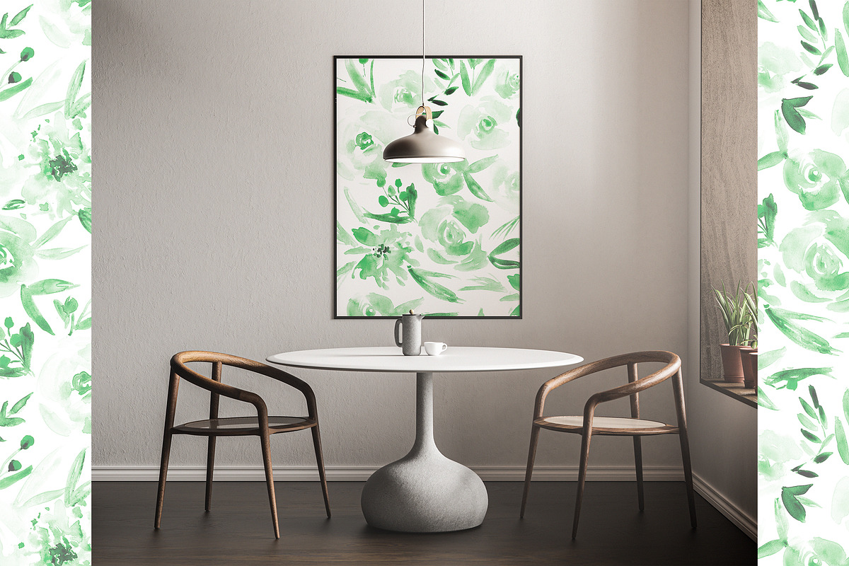 Amore - seamless floral pattern, a Pattern Graphic by Katerina Tova (Photo 7 of 13)