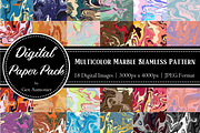 Multicolor Marble Pattern Set, a Pattern Graphic by Gen Aumonier (Thumbnail 1 of 10)