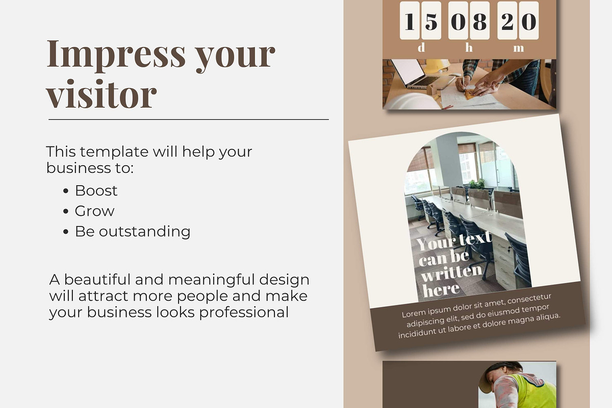 Warm Beauty Instagram Template Canva, a Social Media Template by Everyday Perfection (Photo 2 of 8)