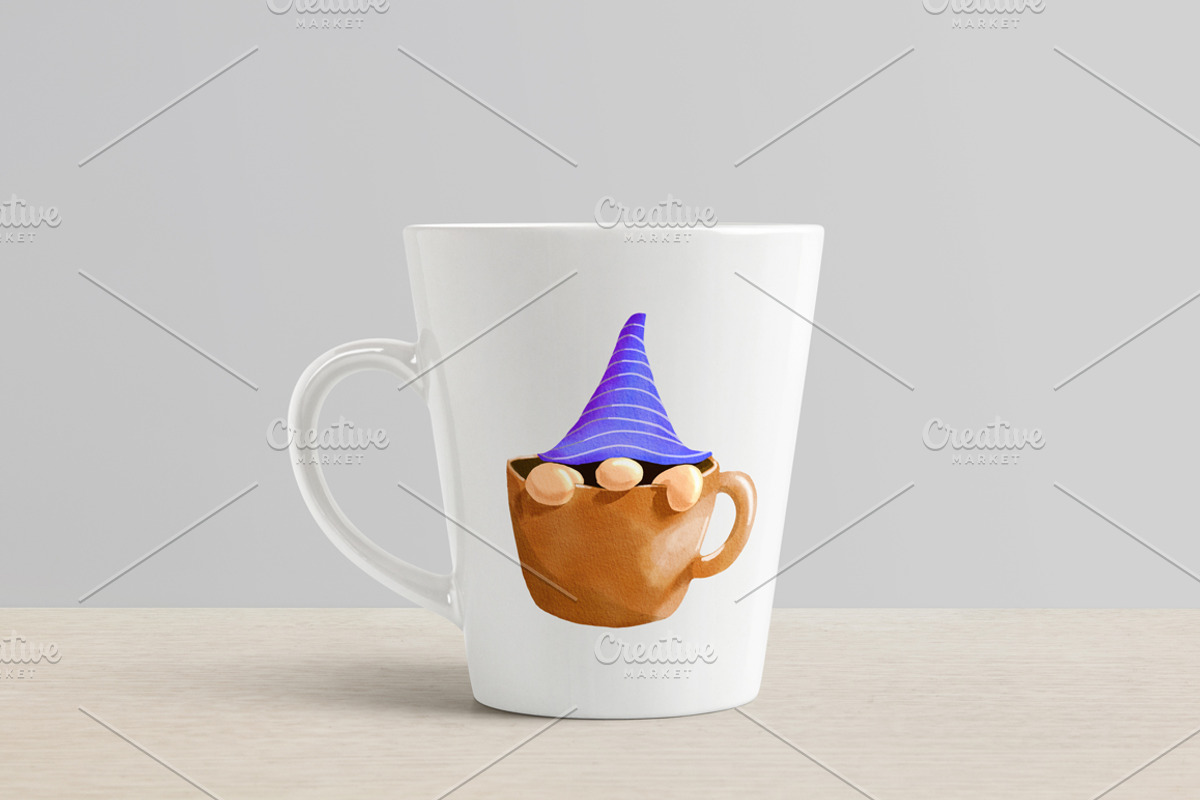 Gnomes watercolor Clipart Pack., an Illustration by Feelplus Creator (Photo 4 of 6)