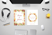 Floral Save The Date, an Invitation Template by HipFonts (Thumbnail 2 of 2)