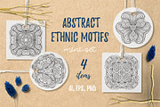 Abstract ethnic motifs mini-set, a Decorative Illustration by Graphic Magic (Thumbnail 1 of 2)