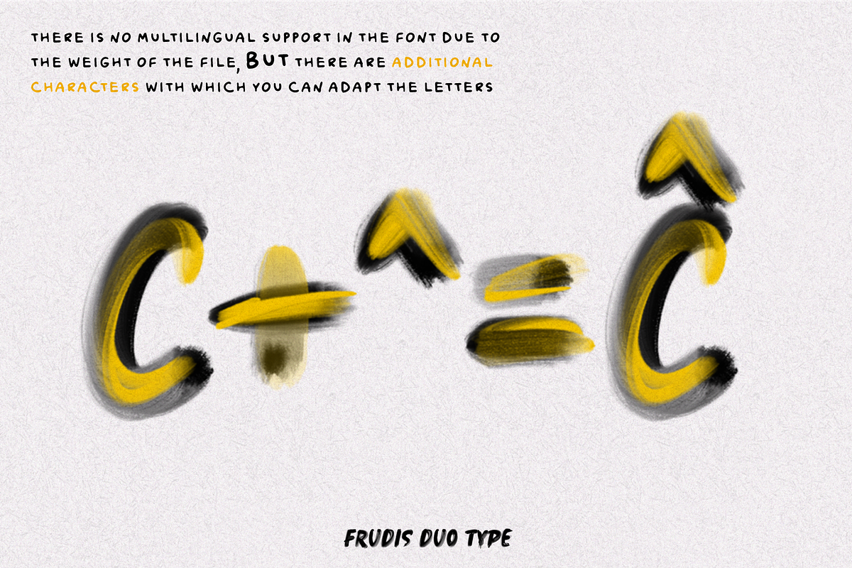 FRUDIS. OTF SVG PAINT Duo fonts., a Handwritten Font by Luxfont (Photo 4 of 10)