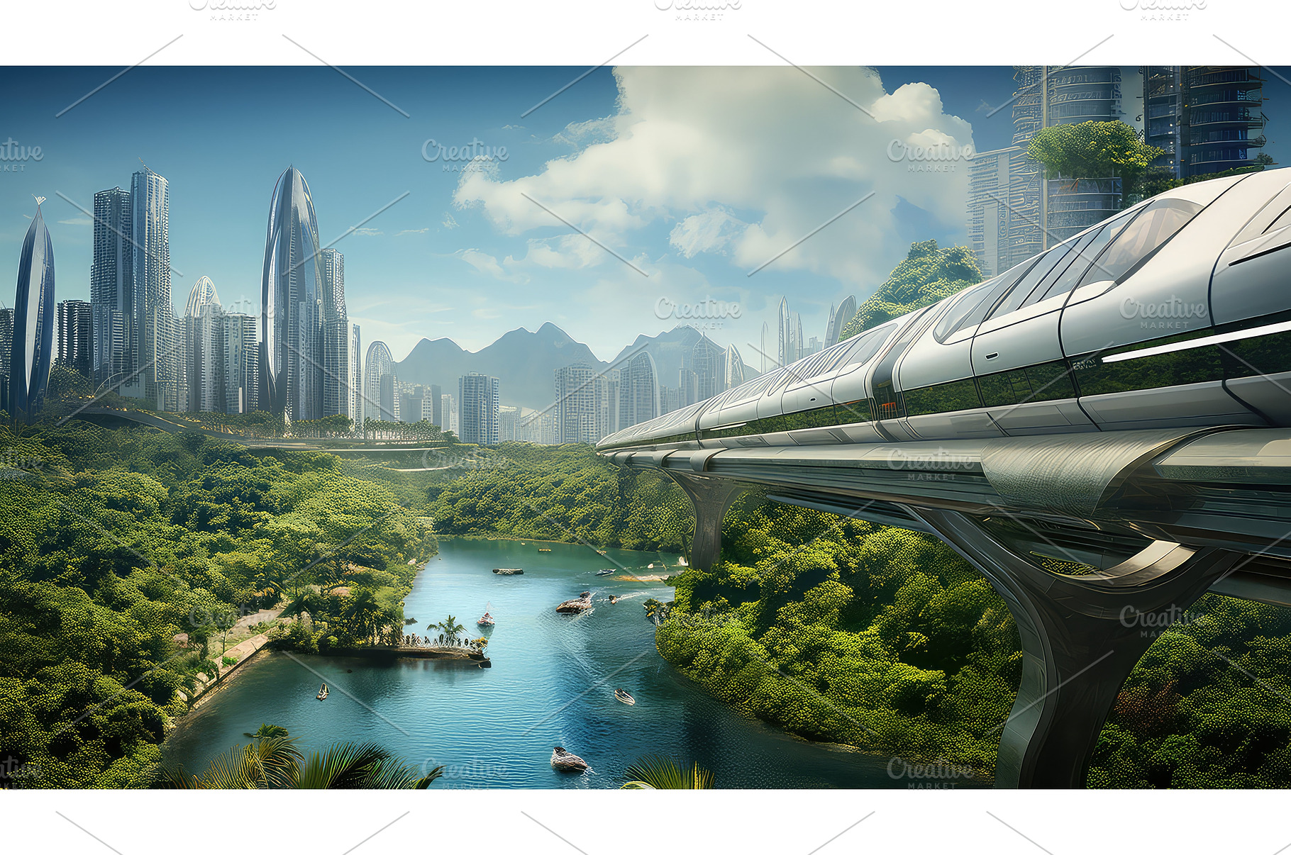 sustainability artificial island, a Background Photo by pikepicture
