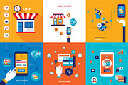 40 shopping infographic banner set, a Work Illustration by Anttoniu (Thumbnail 3 of 4)