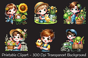 Spring farm sublimation clipart, an Illustration by RobertsArt (Thumbnail 6 of 7)