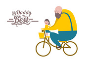 Happy father's day illustration, a Background Graphic by Foxyard studio (Thumbnail 2 of 4)