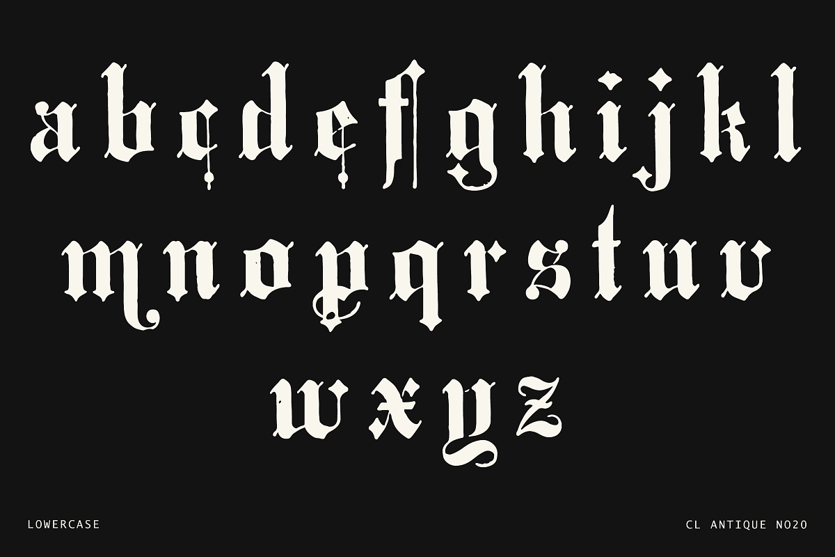 Ornate Blackletter Display Font, a Blackletter Font by Century Library (Photo 5 of 5)