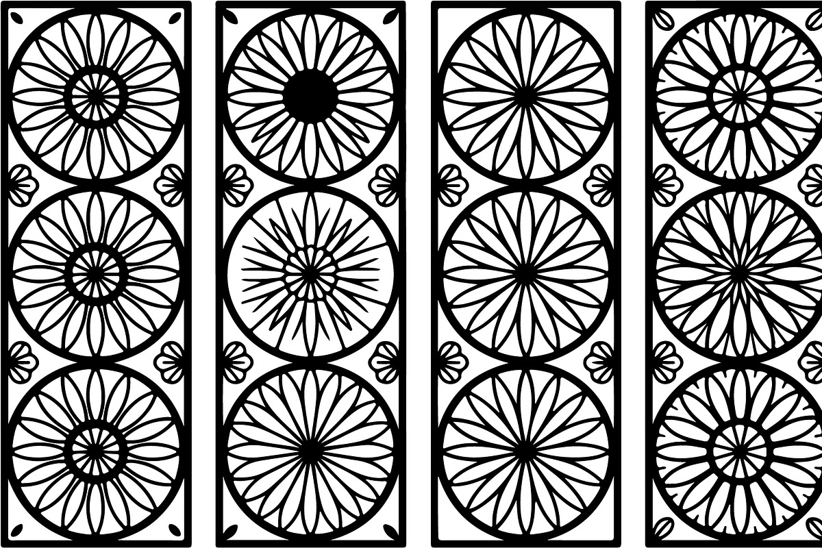 Laser Cut Ornamental Floral Border, a Decorative Illustration by himelgfx (Photo 18 of 19)