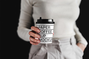 Paper coffee cup mock-up
