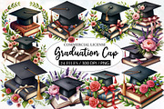 Graduation Cap Sublimation Clipart, an Illustration by Designworld (Thumbnail 1 of 5)