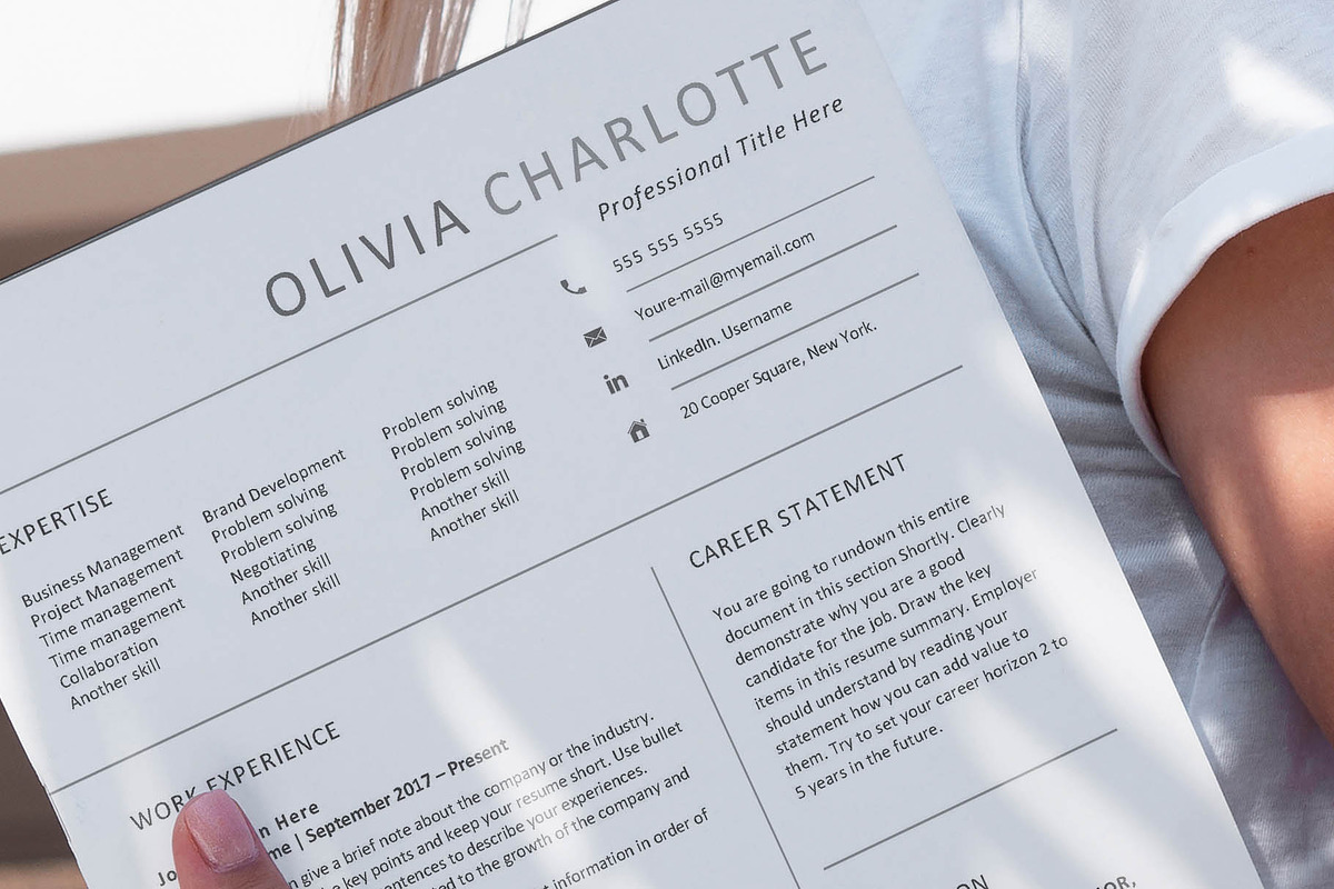 Professional Resume Template Word, a Resume Template by VictoriousVita (Photo 8 of 8)