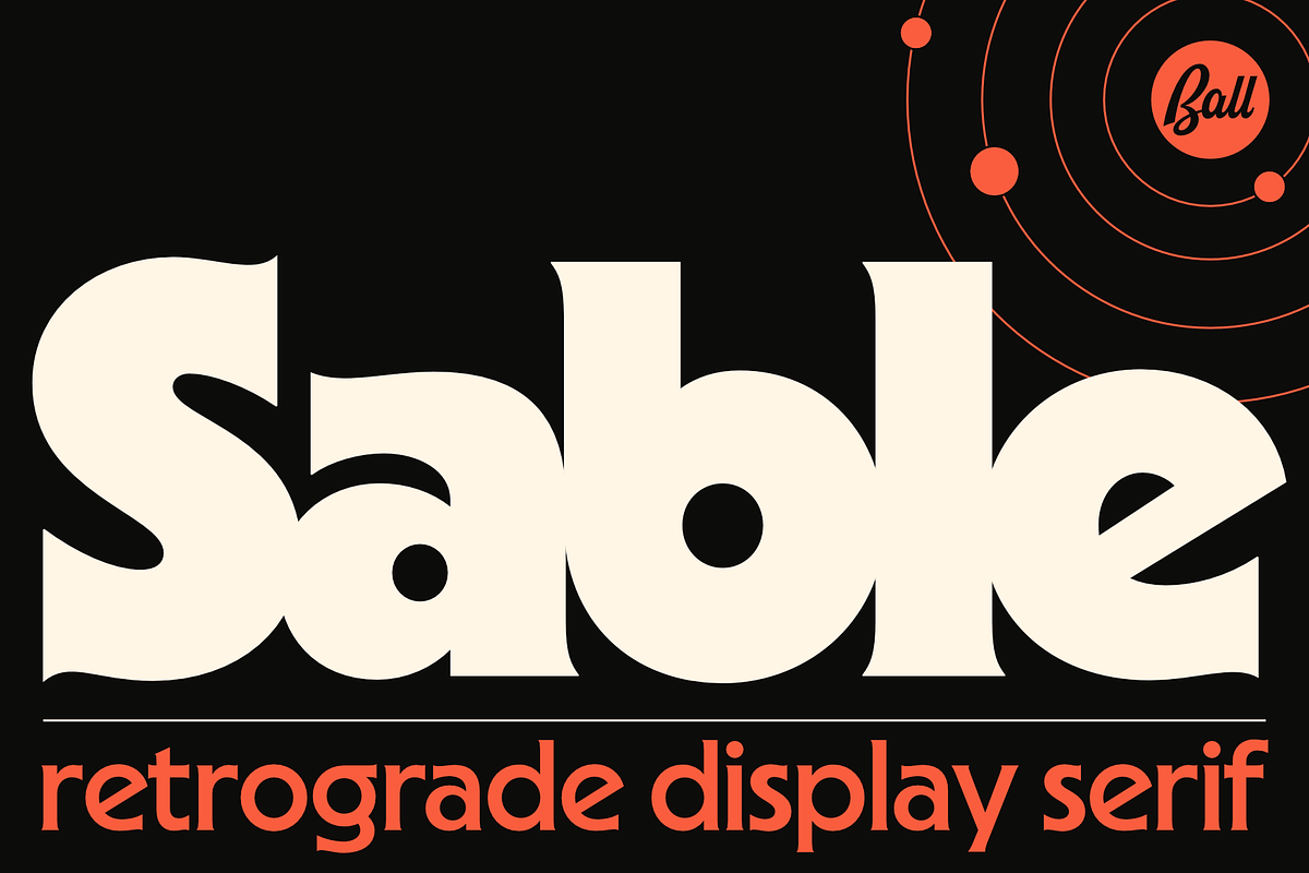 Sable Complete Family, a Serif Font by Jonathan Ball (Photo 1 of 7)
