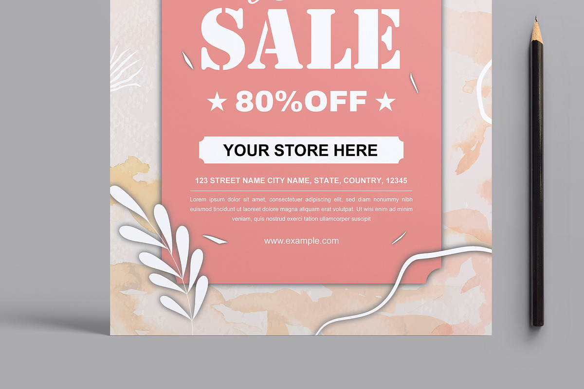 Winter Sale Flyer Template, a Flyer Template by MightyDesign (Photo 3 of 8)