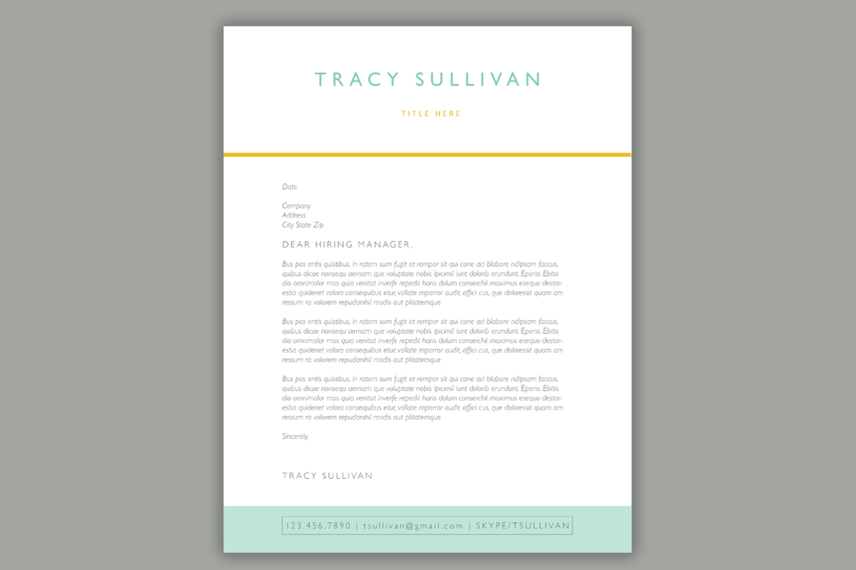 4 Page Resume Template | Word and In, a Resume Template by Scribbled Napkin Design (Photo 5 of 5)