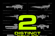 Futuristic Weapons Vectors, an Illustration by Dreadlabs (Thumbnail 4 of 5)