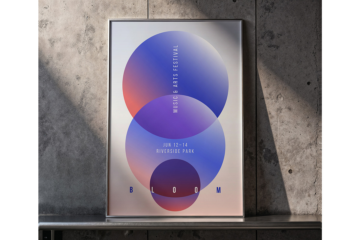 Gradient Wave Poster Templates, a Poster Template by Xenialien (Photo 4 of 5)