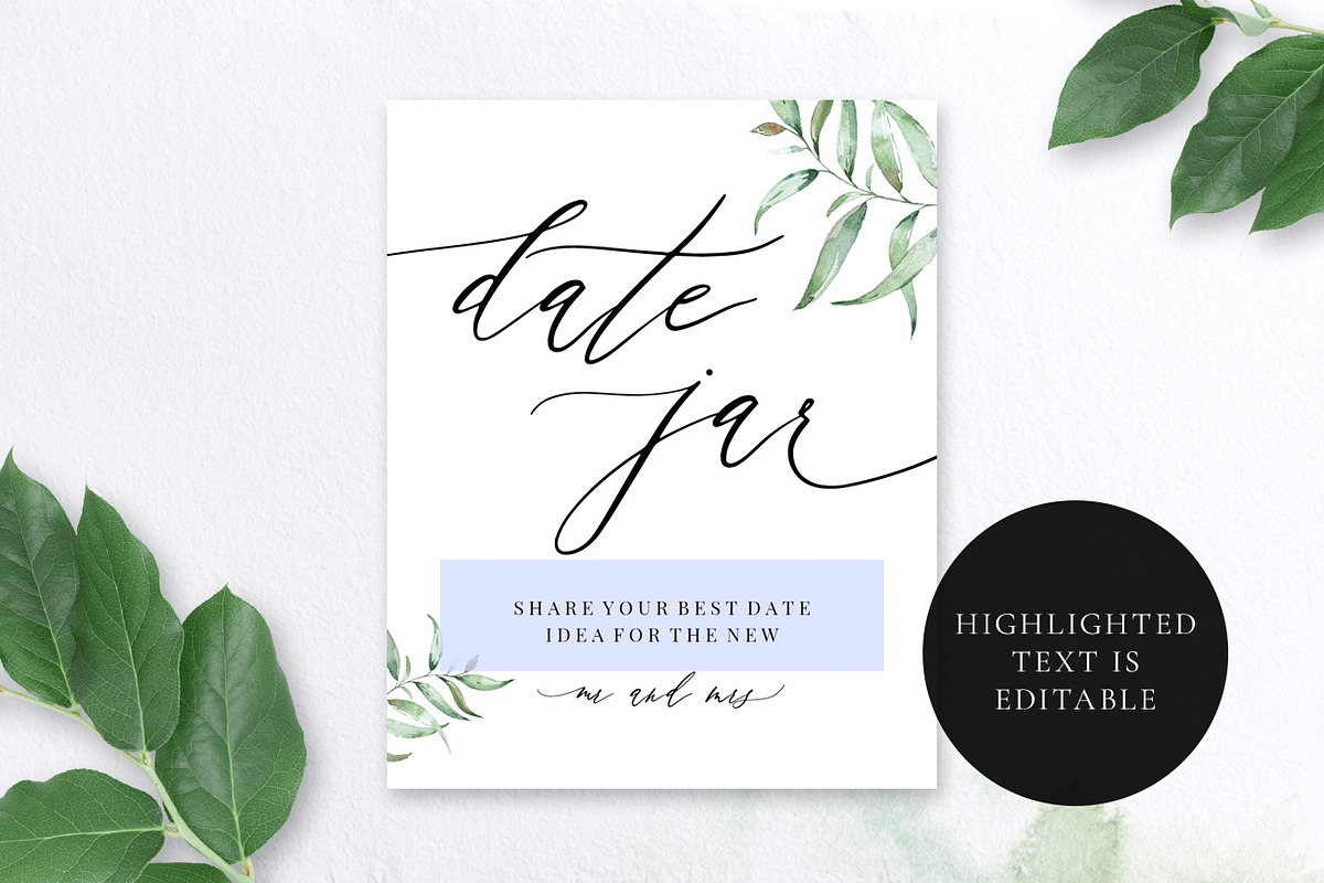 Date Jar Sign, Aurora, an Invitation Template by Alice Bluefox (Photo 5 of 6)