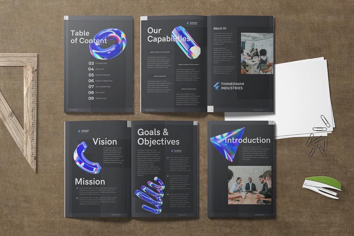 Business Proposal Template 3D Style, a Marketing Template by ArbaStudio (Photo 4 of 4)