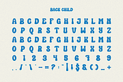 Back Child - Kids Font, a Sans Serif Font by Iqsiart Studio (Thumbnail 2 of 6)