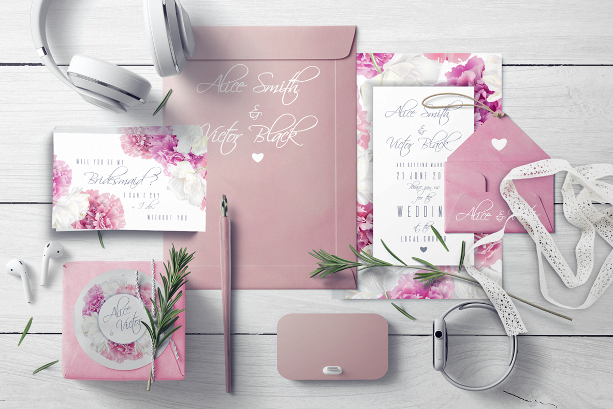 Wedding invitations BUNDLE, an Invitation Template by Purple-Bird (Photo 24 of 28)