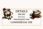 Christmas Hot Cocoa Clipart, a Seasonal Illustration by Designworld (Thumbnail 4 of 11)
