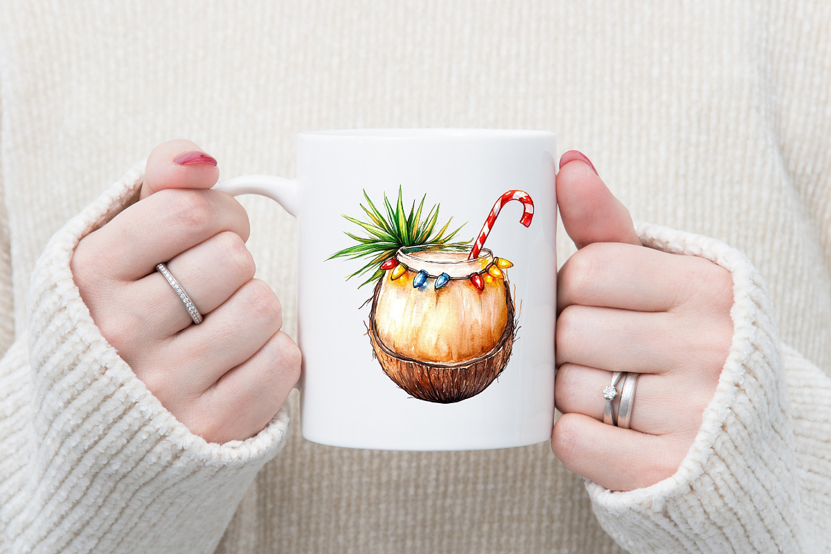 Cocktail Drink Christmas Clipart, an Illustration by designcity5 (Photo 5 of 5)
