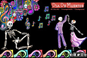 Day of the dead watercolor clip art, a Decorative Illustration by CpandoShop (Thumbnail 4 of 5)