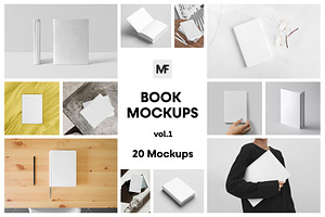 Various Book Mockups Vol.01