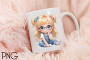 Quirky Cute Little Girl Clipart Png, an Illustration by RobertsArt (Thumbnail 3 of 5)