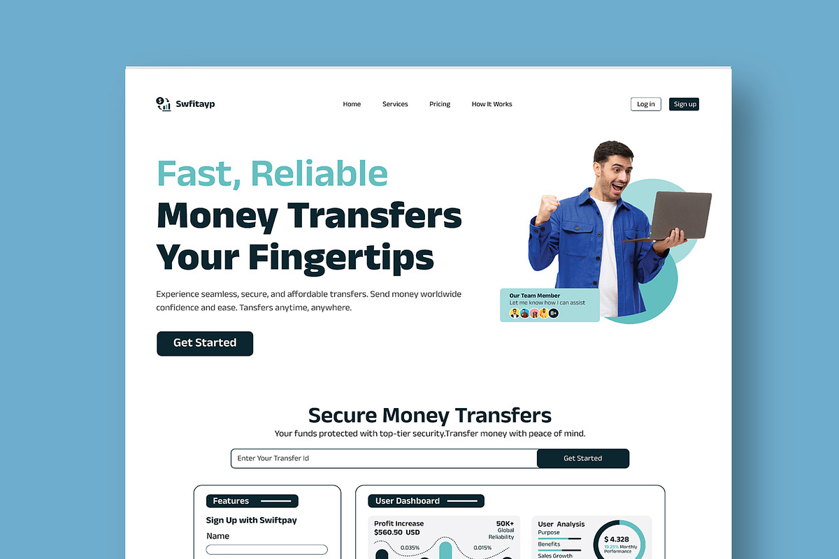 Corporate Landing Page Design, a Landing Page Template by CreativeShaper (Photo 2 of 6)