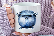 Watercolor Halloween Cauldron Clipar, an Illustration by Rose Art (Thumbnail 7 of 7)