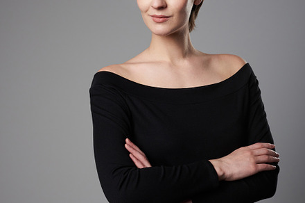 Woman with crossed arms stock photo containing woman and isolated, a Person Photo by PixieMe