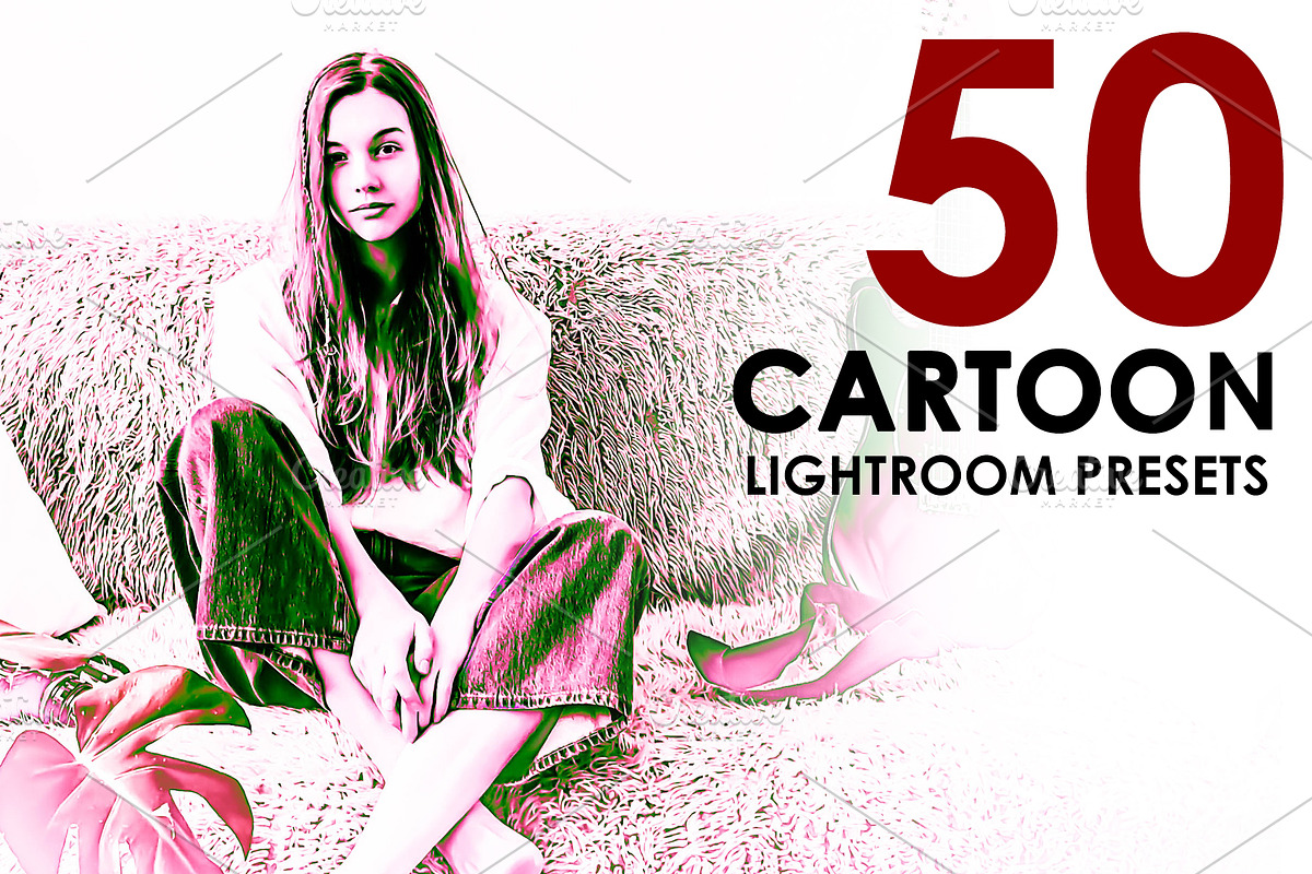 50 Cartoon Lightroom Presets, an Action Add-On by KnightWipers