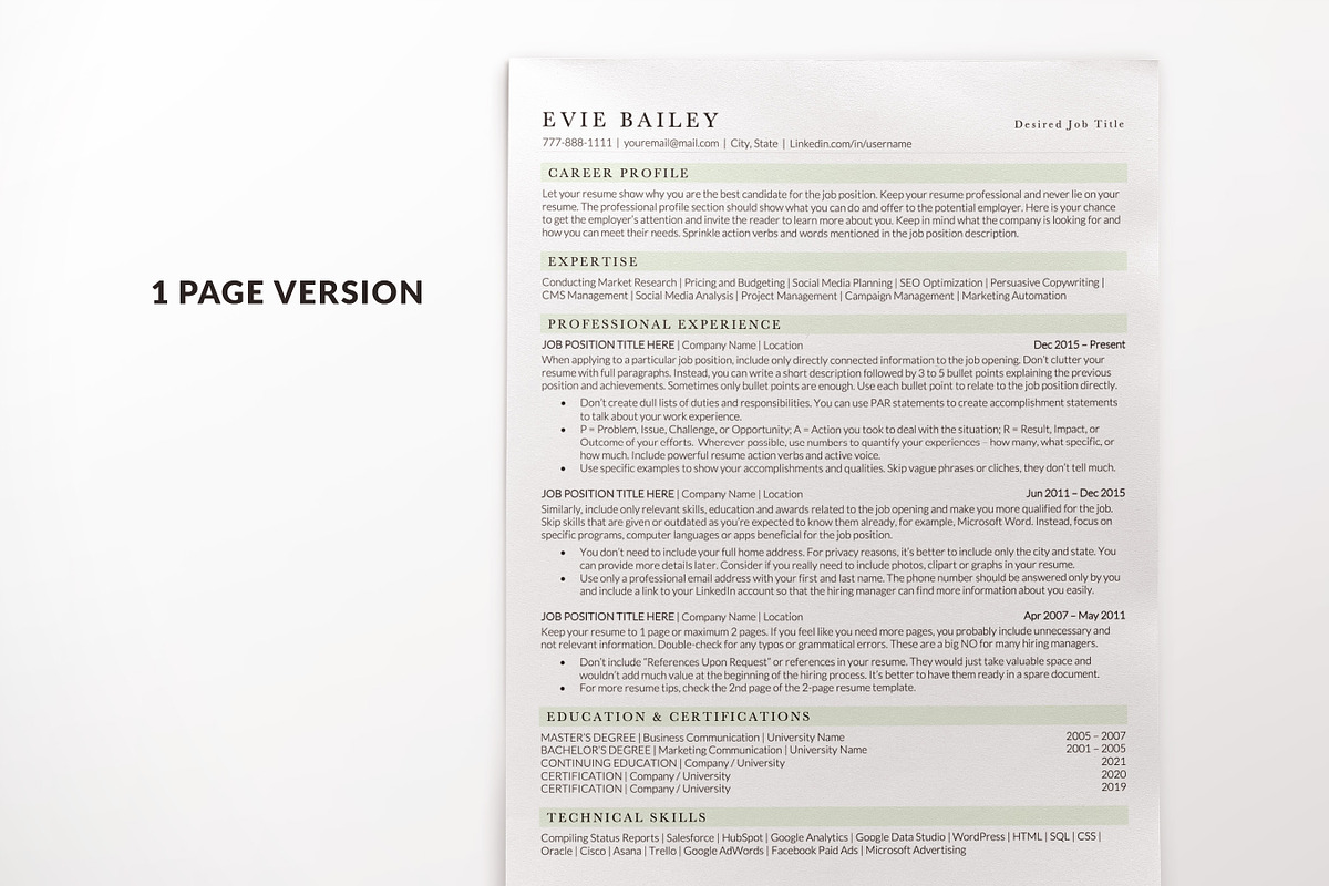 Creative ATS Resume Template Pages, a Resume Template by BestResumes.Co (Photo 2 of 10)