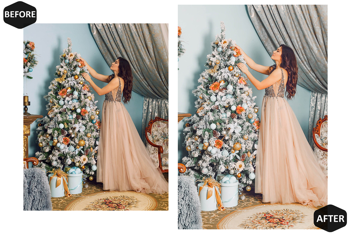 12 Fresh Christmas Photoshop Actions, an Action Add-On by Hue Palettte Studio (Photo 2 of 10)