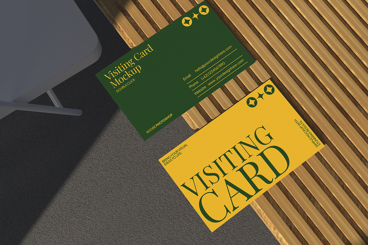 Visiting Card Mockup, a Packaging Mockup by Permadi Creative (Photo 2 of 4)