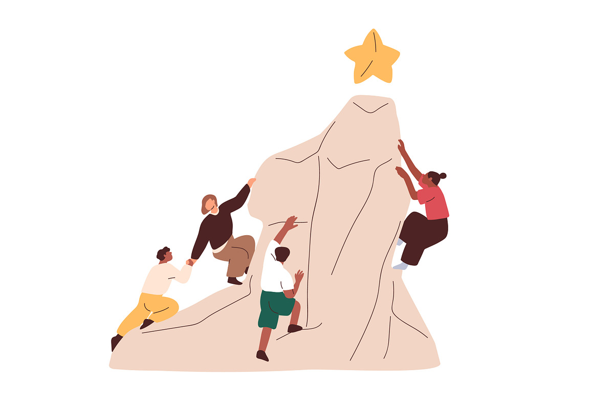 People achieving goals concept set, a Person Illustration by Good Studio (Photo 7 of 7)