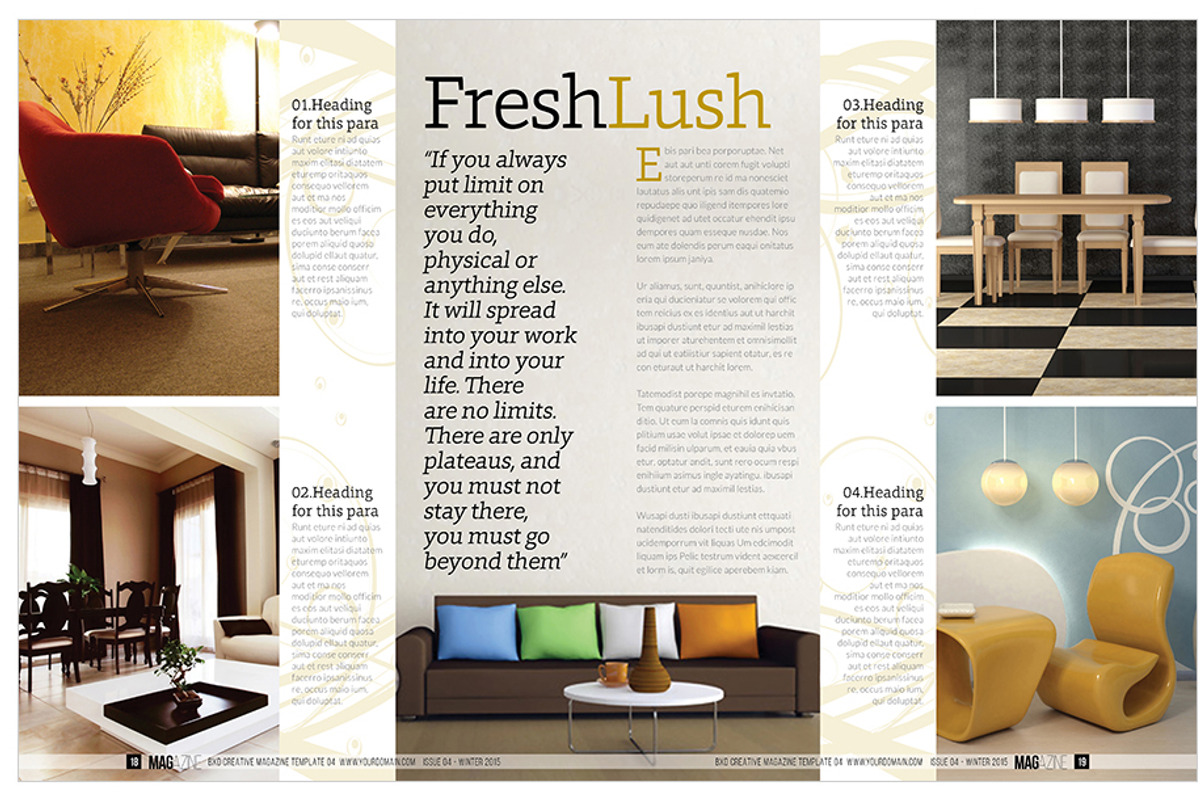 Magazine Template InDesign 05, a Magazine Template by Love Graphic Design (Photo 18 of 34)