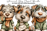 Whimsical Dog Clipart Bundle, an Illustration by Black Bird Studio (Thumbnail 1 of 6)