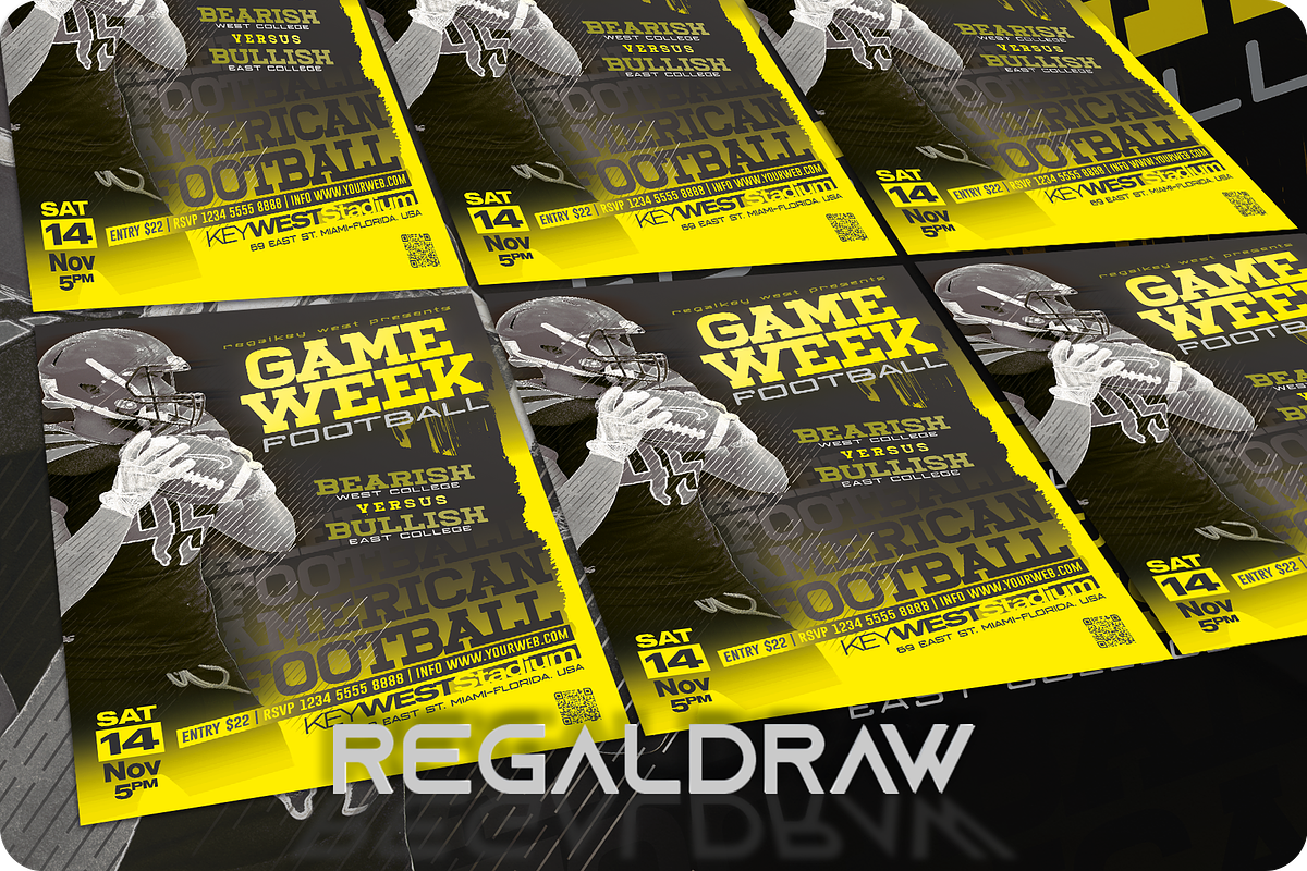 Football Sport Flyer, a Flyer Template by regalDRAW (Photo 3 of 3)