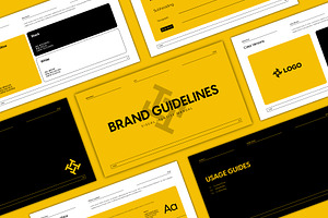 Modern Brand Guide Template, a Branding & Logo Template by Moody Designs