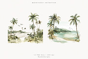 Watercolor Tropics, a Decorative Illustration by PeDe Designs (Thumbnail 2 of 13)