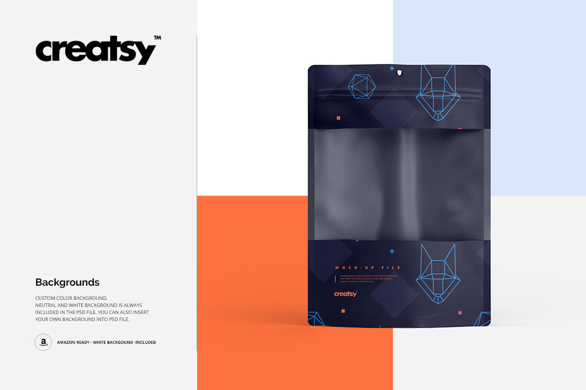 Plastic Window Bag Mockup Set, a Packaging Mockup by creatsy2 (Photo 5 of 7)