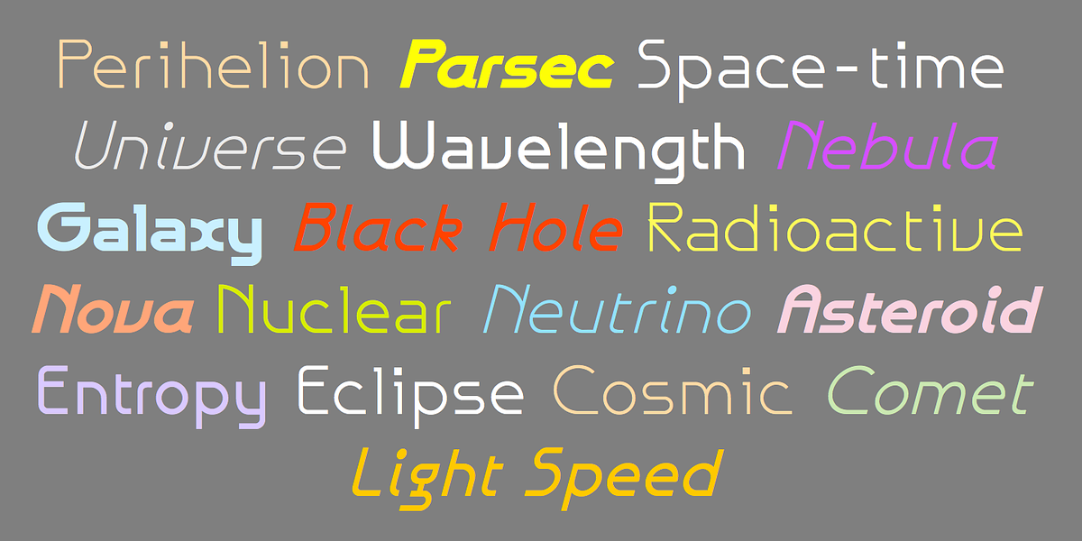 Galexica, a Sans Serif Font by Ingrimayne Type (Photo 2 of 9)