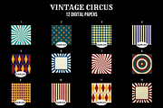 Vintage Circus Digital Paper, a Pattern Graphic by Chromolume Studio (Thumbnail 2 of 23)